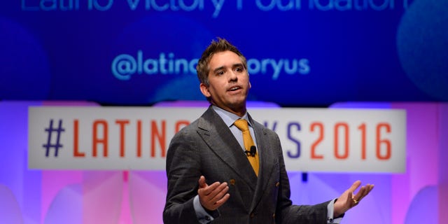 WASHINGTON, DC - MAY 04: Cristobal Alex makes opening remarks during Latino Talks at the Wooly Mammoth Theater May 4, 2016 in Washington, DC. (Photo by Leigh Vogel/Getty Images) on May 4, 2016 in Washington, DC. (Photo by Leigh Vogel/Getty Images)