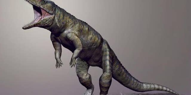 A life reconstruction of the giant crocodile ancestor (<em>Carnufex carolinensis</em>) that lived some 231 million years ago in what is now North Carolina.