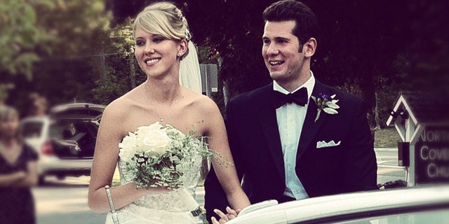 The author and his wife on his wedding day in August 2012.