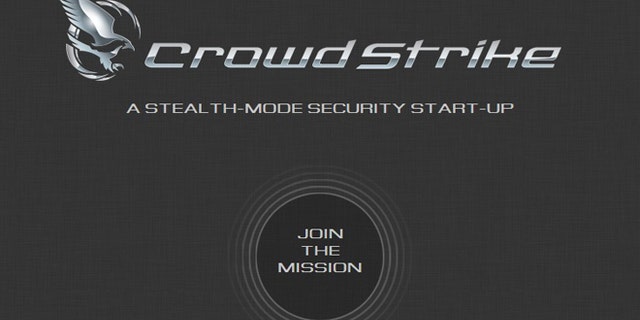 A screenshot of the website for CrowdStrike, a new Internet security startup that uses hackers own tactics against them.