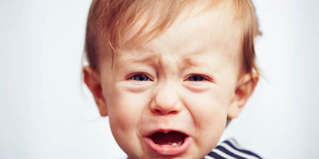 Little boy is crying - selective focus