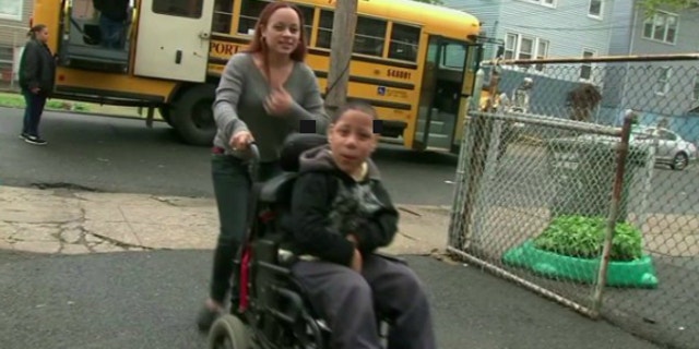 UNDATED: Isaiah McLaughlin, 10, was confined to his Bridgeport, Conn., home after a wheelchair ramp was stolen from the property.