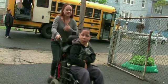 UNDATED: Isaiah McLaughlin, 10, was confined to his Bridgeport, Conn., home after a wheelchair ramp was stolen from the property.