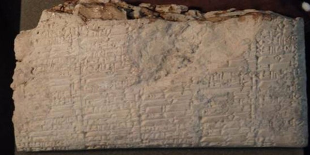 A cuneiform tablet authorities say was illicitly imported by Hobby Lobby