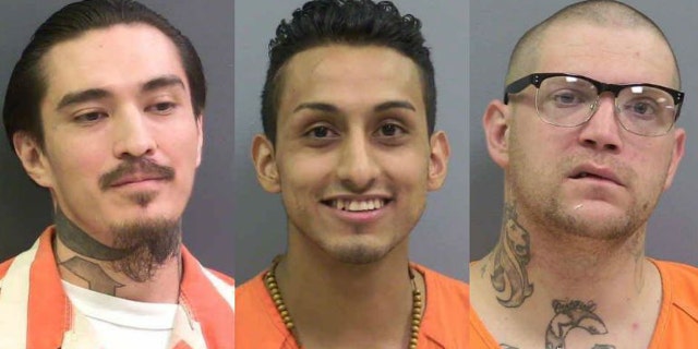 Inmates Victor Apodaca, Ricky Sena and Aaron Clark escaped from a New Mexico county jail Friday allegedly assisted by a guard.