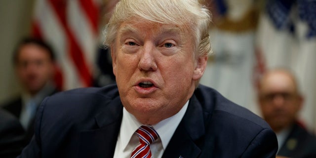 President Donald Trump speaks during an energy roundtable with tribal, state, and local leaders in the Roosevelt Room of the White House, Wednesday, June 28, 2017, in Washington. (AP Photo/Evan Vucci)