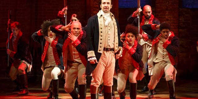 Lin-Manuel Miranda during a performance of &amp;quot;Hamilton,&amp;quot; in New York.