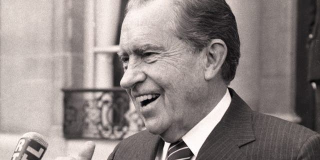 Former U.S. President Richard Nixon, seen here at the Elysee Presidential Palace in Paris in 1987, allegedly loved the sandwich.