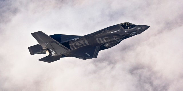 A Lockheed Martin F-35B Lightning II joint strike fighter flies toward its new home at Eglin Air Force Base, Florida in this U.S. Air Force picture.