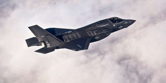 A Lockheed Martin F-35B Lightning II joint strike fighter flies toward its new home at Eglin Air Force Base, Florida in this U.S. Air Force picture.