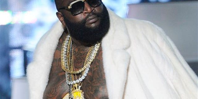 This Sept. 29, 2012 file photo shows Rick Ross performing at the BET Hip-Hop Honors at Boisfeuillet Jones Atlanta Civic Center in Atlanta.
