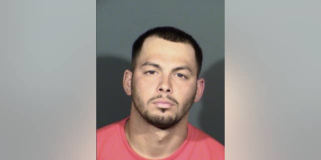 This undated Clark County Detention Center photo provided by the Las Vegas Metropolitan Police Department shows James Michael Michael Beach, 27, of Las Vegas. Authorities say Beach, who also uses the name James Michael Garcia, was arrested Sunday, May 7, 2017, and jailed pending an initial court appearance in the one-punch killing of Luis Campos. (Las Vegas Metropolitan Police Department via AP)