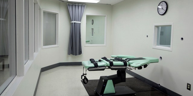 This Sept. 21, 2010 file photo shows the interior of the lethal injection facility at San Quentin State Prison in San Quentin, Calif.