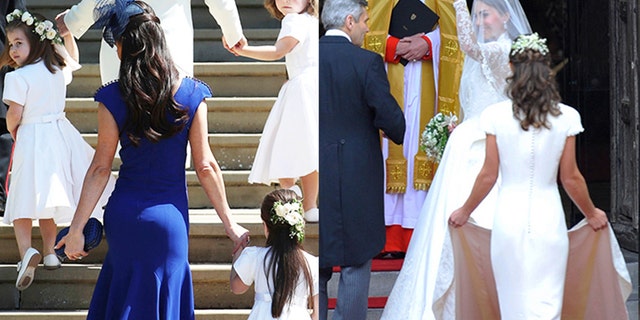 Jessica Mulroney's fitted frock is drawing comparisons to Pippa Middleton's 2011 royal wedding bridesmaid dress.