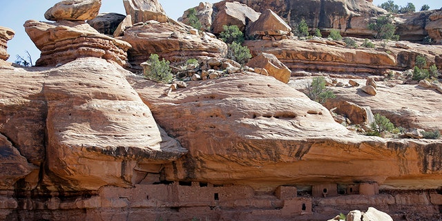 The "Moonhouse" in McLoyd Canyon which is part of Bears Ears National Monument, near Blanding, Utah.