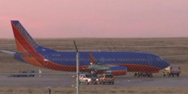 A Southwest Airlines plane was forced to abort takeoff after its warning light began to flash.