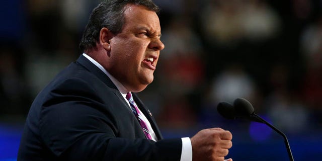 Aug. 28, 2012: New Jersey Governor Chris Christie addresses the Republican National Convention in Tampa, Fla.