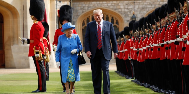 trump queen elizabeth AP