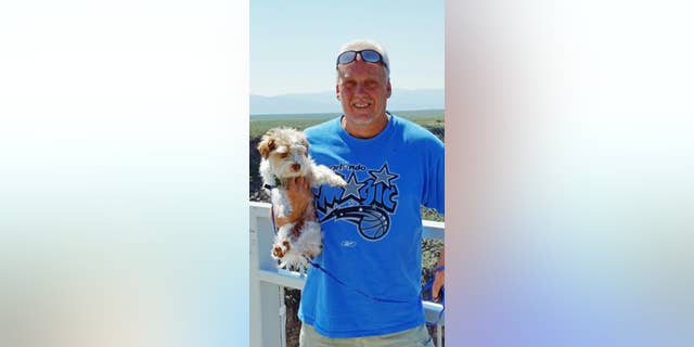 This June, 2015 photo provided by Linda Bilyeu shows her ex-husband Randy Bilyeu during a visit to northern New Mexico. He went missing while searching for a $2 million hidden treasure in northern New Mexico. The skeletal remains of Bilyeu were discovered the summer of 2016 by a crew with the Army Corps of Engineers that had been working along the Rio Grande just north of Cochiti Lake. Autopsy results show Bilyeu had no broken bones or other injuries, but medical investigators were unable to determine what caused his death due to the few clues gleaned from his skeletal remains. (Courtesy Linda Bilyeu via AP)