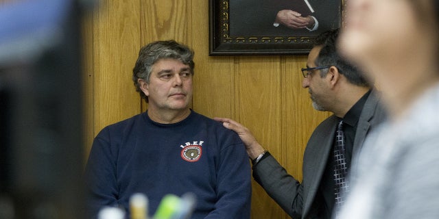 Randall Margraves calms down and apologized to the court room, Feb. 2, 2018.