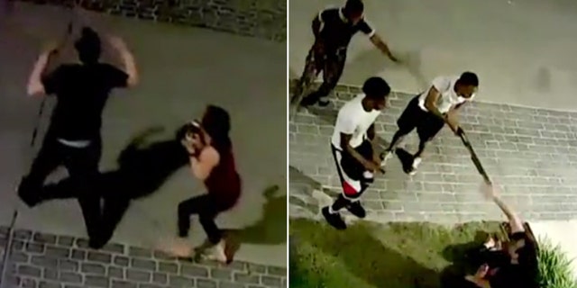 Garrett and Caroline Scharton were walking their dog early Sunday morning before getting robbed at gunpoint. The dog appeared to be unharmed in the incident.