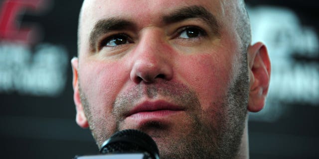 UFC President Dana White speaks during a press conference promoting UFC 146 at Philips Arena on February 16, 2012 in Atlanta, Georgia.