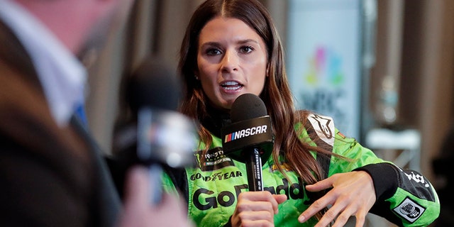 Danica Patrick let slip some big news while speaking to reporters at media day for the Daytona 500 on Wednesday.