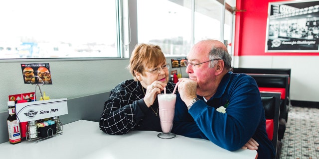 “They were giggling and having so much fun during the photo shoot and reminiscing on old memories,” granddaughter Courtney Stepp said.