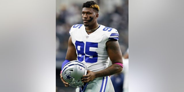Dallas Cowboys defensive lineman David Irving walks off the field during a game against the Green Bay Packers in October 2017.