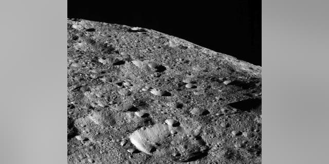 NASA's Dawn spacecraft captured this photo of Ceres on May 16, 2018, as it approached its lowest orbit ever of the dwarf planet in the asteroid belt. At the time of this photo, Dawn was about 270 miles (440 kilometers) from Ceres.