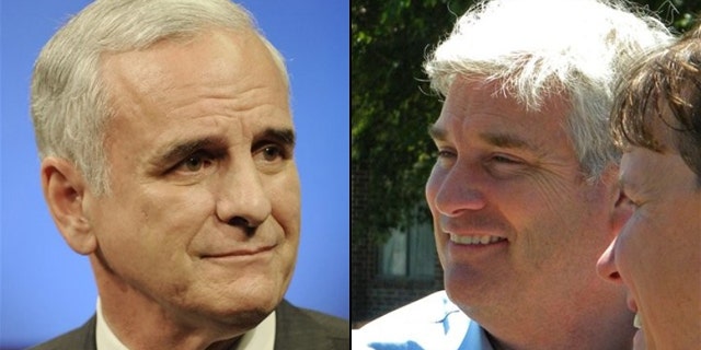 Democratic gubernatorial candidate Mark Dayton, (l), and Republican gubernatorial candidate Tom Emmer, (r) are seeking to become Minnesota's next governor. (AP)