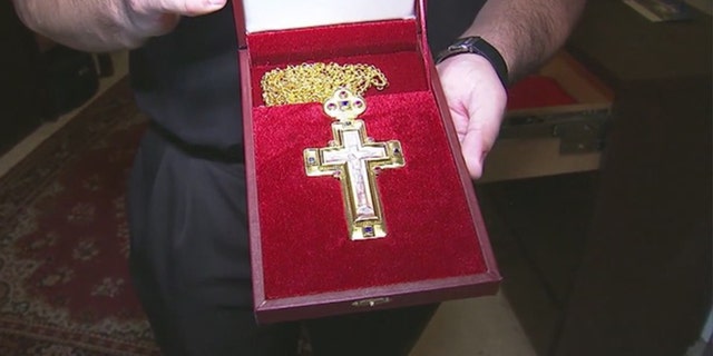 Los Angeles police say around ten crosses were stolen from a church last week.