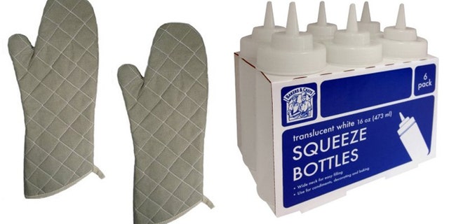 Heat resistant oven mitts and squeeze bottles aren't just for restaurant kitchens.