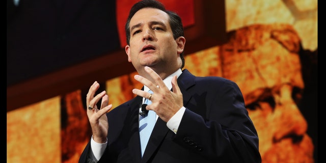 TAMPA, FL - AUGUST 28: Senate Republican Candidate, Texas Solicitor General Ted Cruz speaks during the Republican National Convention at the Tampa Bay Times Forum on August 28, 2012 in Tampa, Florida. Today is the first full session of the RNC after the start was delayed due to Tropical Storm Isaac. (Photo by Spencer Platt/Getty Images)