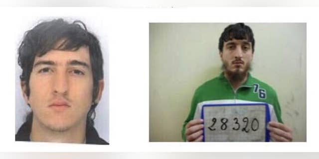 This two photo combo and provided by the AP on the condition that its source not be revealed, shows Frenchman Clement Baur. French police thwarted an imminent "terror attack," arresting two suspected radicals Tuesday April 18, 2017, in the southern port city of Marseille, the Interior Minister Matthias Fekl said during a brief news conference Tuesday. (AP Photo)