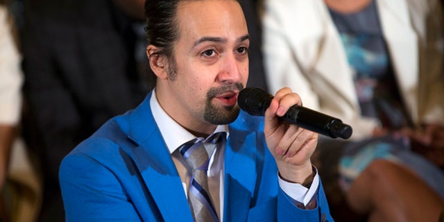 Lin-Manuel Miranda in the East Room of the White House, on Monday, March 14, 2016.
