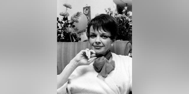 FILE - In this July 31, 1967 file photo, actress-singer Judy Garland poses backstage at the Palace Theater in New York. The Library of Congress announced 25 new additions to the registry, Wednesday, March 29, 2017. Recordings selected for their historical, artistic or cultural significance include Garland’s version of “Over the Rainbow.” (AP Photo, File)