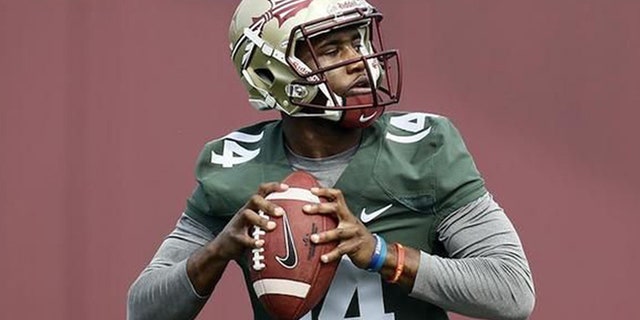 FSU freshman QB De'Andre Johnson is shown.