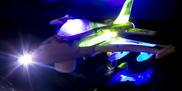 A 3-year-old's toy jet reportedly played Islamic prayer sounds.