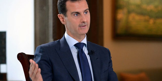 JULY 14: Syrian President Bashar Assad, speaks during an interview with NBC News in Damascus, Syria.