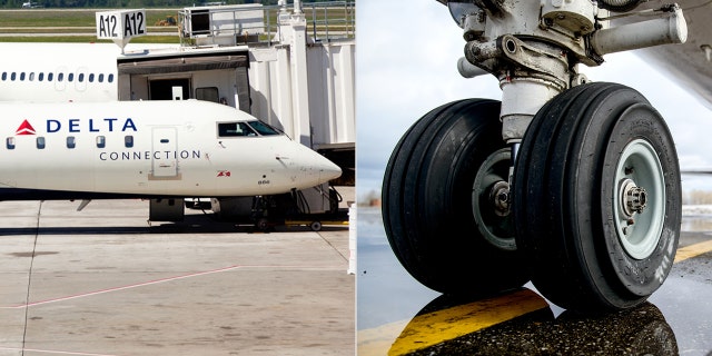 A Delta Connection flight operated by ExpressJet reported a problem "with one of the aircraft's wheels," a spokesperson confirmed.
