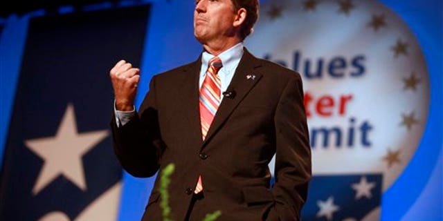 Sen. Jim DeMint, R-S.C., speaks to the Values Voter Summit, held by the Family Research Council Action, Friday, Sept. 17, 2010, in Washington. (AP Photo/Jacquelyn Martin)