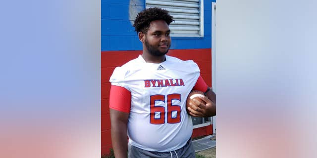 Byhalia High School said that 16-year-old Dennis Mitchell died after collapsing on the field during a football game on Friday.