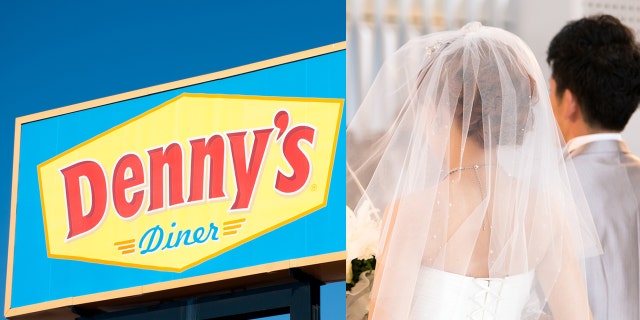 Denny's is letting couple in love get hitched at their Las Vegas chapel for less than $100 this Valentine's Day.