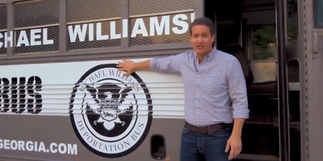 State Sen. Michael Williams had his 'deportation bus tour' video yanked from YouTube Wednesday.