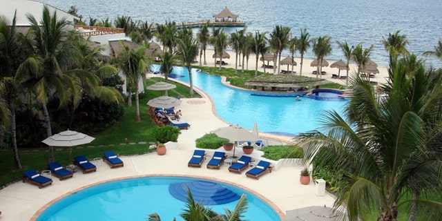 The swinger's Desire resort is located off the Puerto Morelos's public beach, where residents can get an unobstructed view inside.