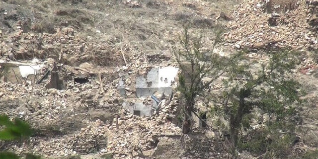 Buildings destroyed by MOAB