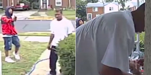 Surveillance footage captured two men targeting a Vietnam veteran outside of his home in Detroit.