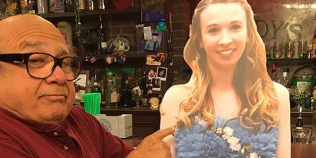 The star of "It's Always Sunny in Philadelphia" Danny DeVito took a cardboard cutout of a Pennsylvania high school student to the set of the show.