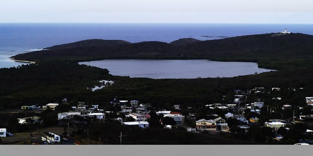 FILE - This April 1, 2005 file photo shows the Fajardo Grand Lagoon at the Nature Reserve of Las Cabezas de San Juan at dawn, about 35 miles east of San Juan, Puerto Rico. Biologists in Puerto Rico are investigating why the bioluminescent bay off the northeast coast, has gone nearly dark. According to Department of Natural Resources, scientists were traveling to the coastal city of Fajardo on Tuesday, Nov. 19, 2013, to investigate the problem. (AP Photo/Herminio Rodriguez, File)